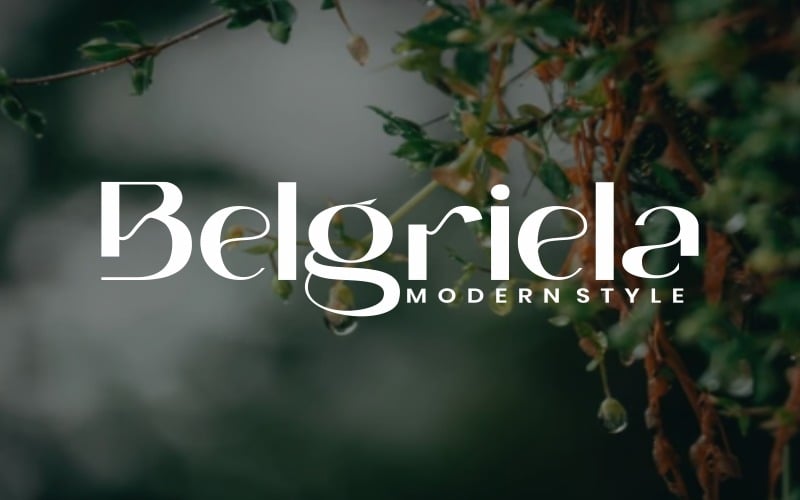 Belgriela -无衬线字体现代