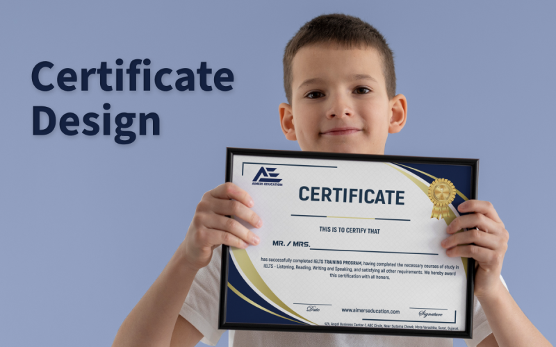 Diseño de plantilla de diseño de certificado