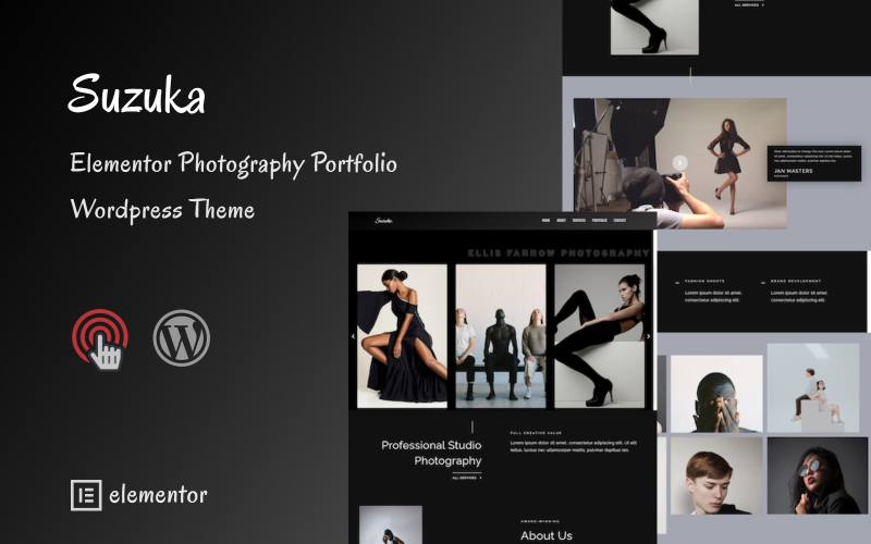 Suzuka -最小的作品集和摄影WordPress主题