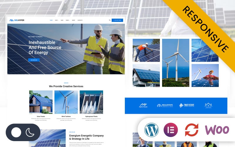 Solhyper – Solarpanel und erneuerbare Energien Elementor WordPress Responsive Theme