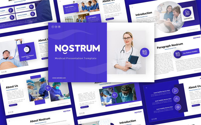 Modèle de présentation PowerPoint polyvalent de Nostrum Medical