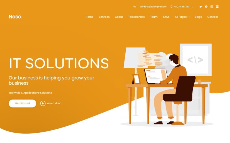 Neso - IT Solutions & 商业服务多用途响应式网站模板