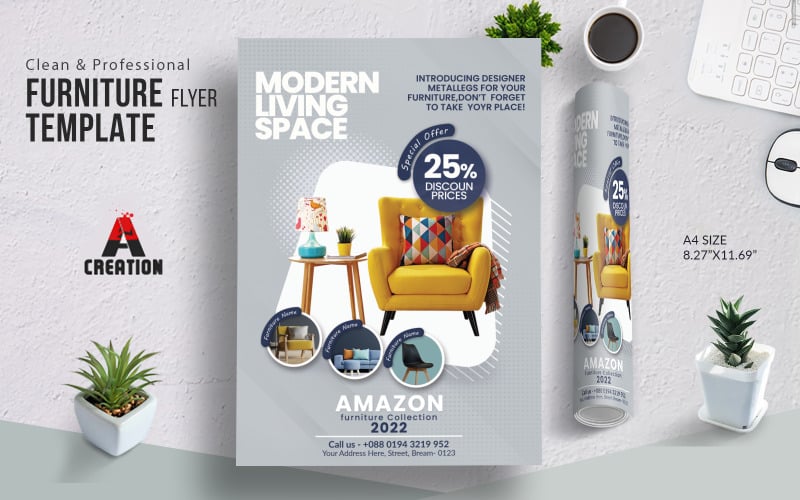 Furniture Sale Modern Flyer Template