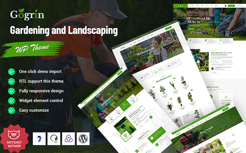 Gogrin - Trädgårdsplan WordPress-tema
