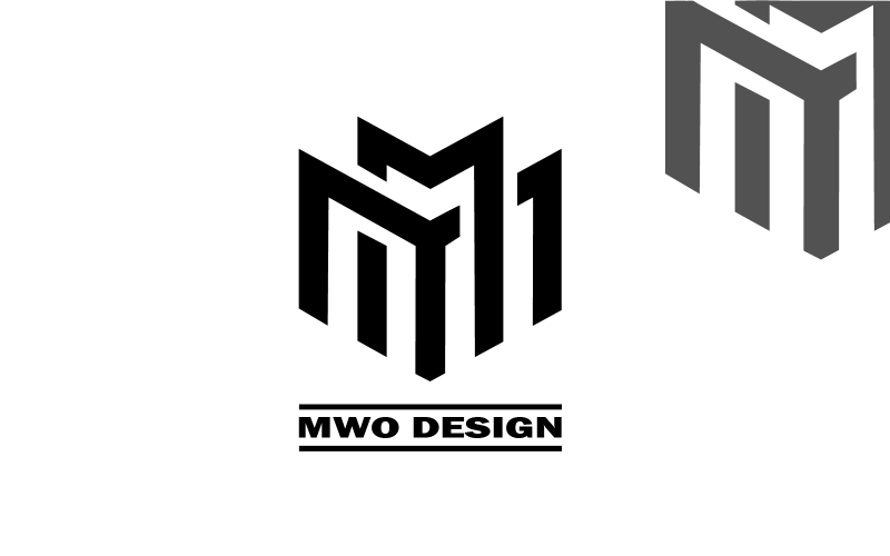 Imagen del vector de los elementos de la plantilla del diseño del icono del logotipo de la letra M.