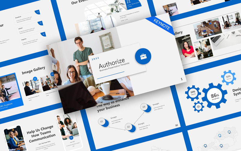 Authorize Modern Business Keynote Template