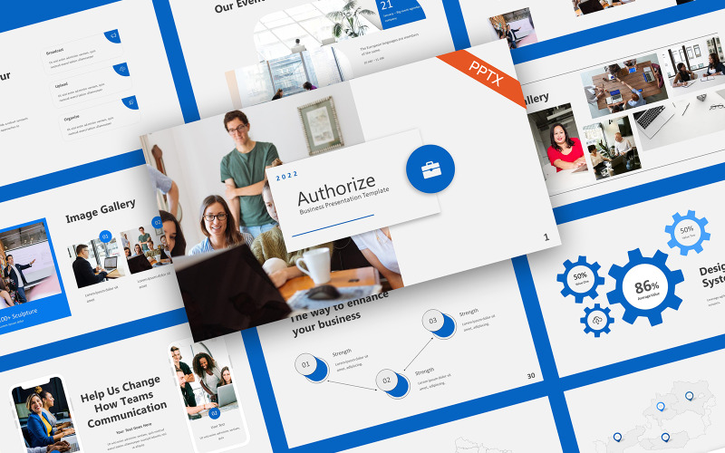 Authorize Modern Business PowerPoint Template