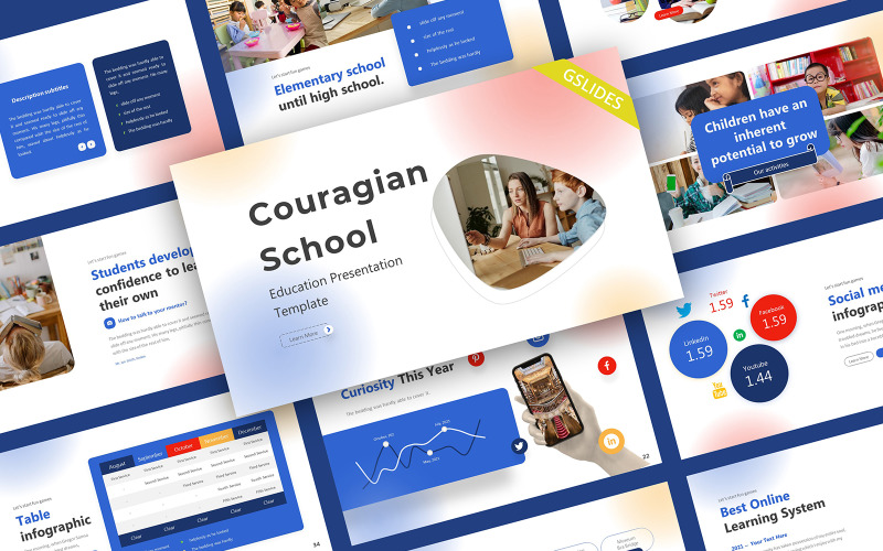 Couragian Creative Education Google Slides Template