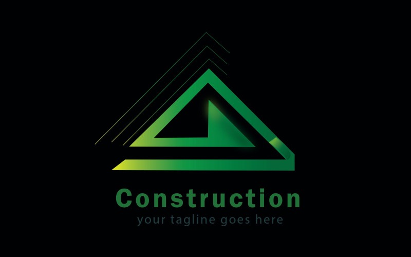 empresa de negócios Construção Logo