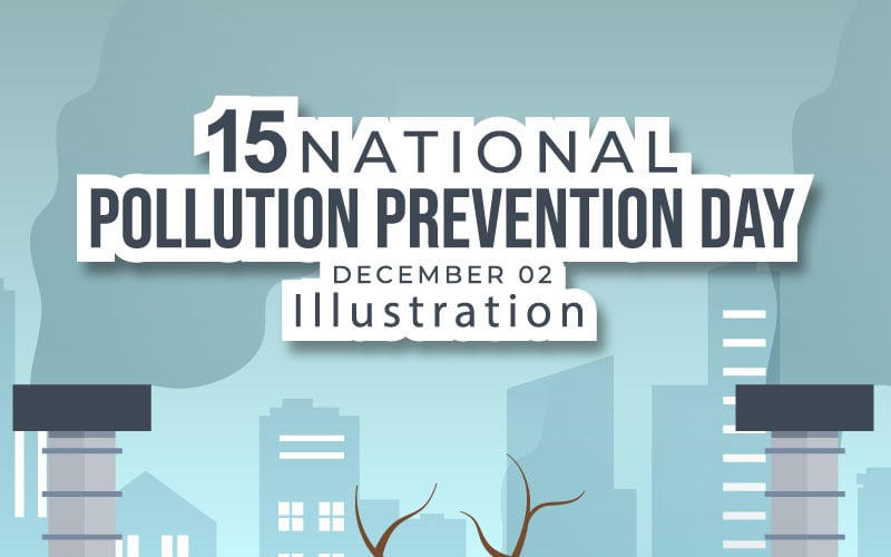 15 Narodowy Dzień Zapobiegania Zanieczyszczeniom Ilustracja