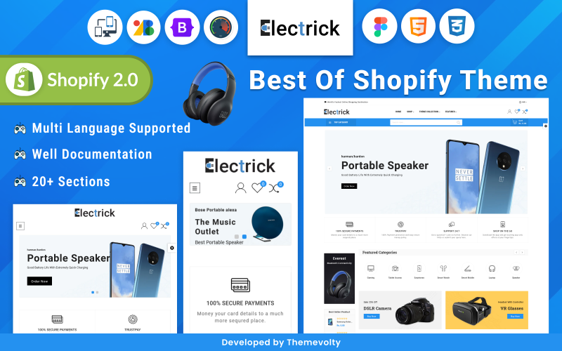 电子- Mega Electronics Shopify 2.0 Super Store