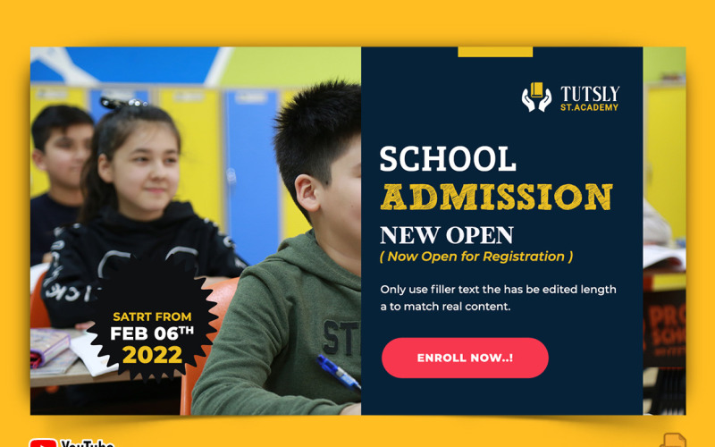 School Admission YouTube Thumbnail Design -007