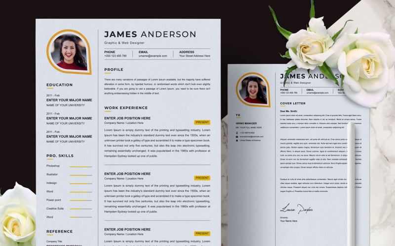 James / Plantilla de currículum CV 2022