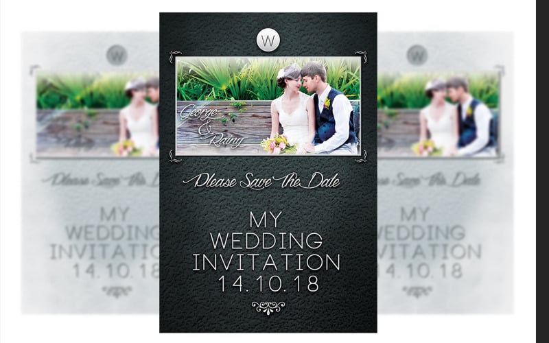 婚礼邀请-传单模板