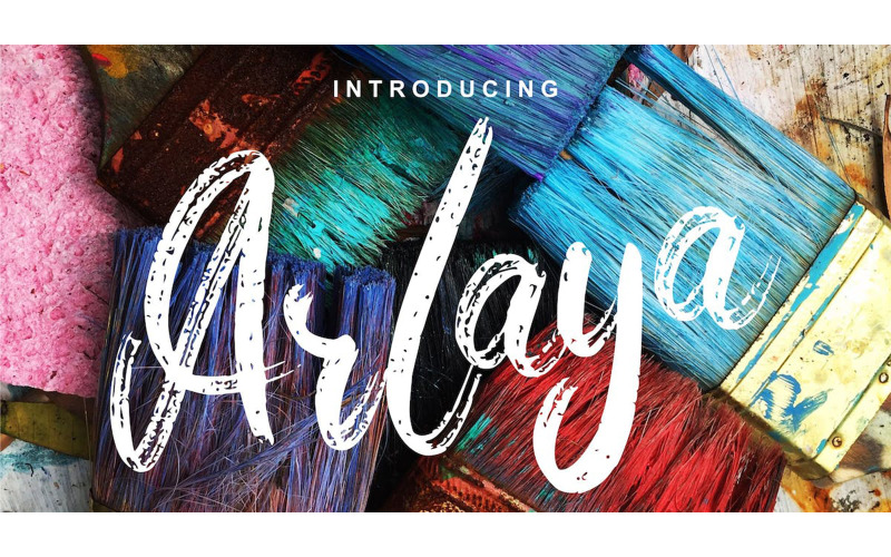 Arlaya  Script  Art  Font