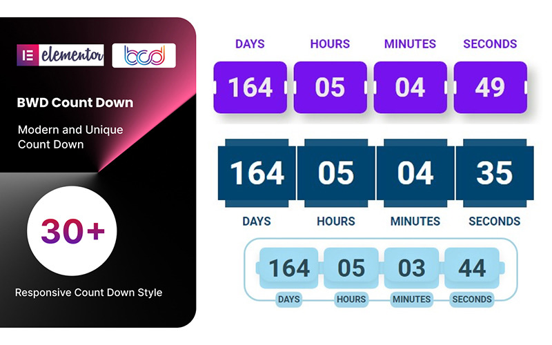 Countdown-WordPress-Plugin für Elementor