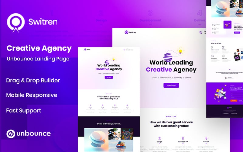Switren - Creative Agency Unbounce登陆页面