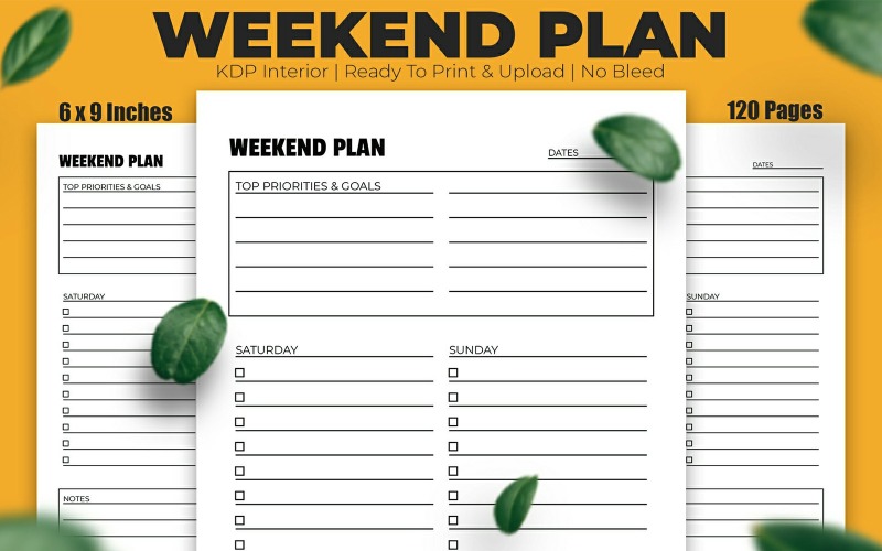 Weekend Planner KDP Inredning