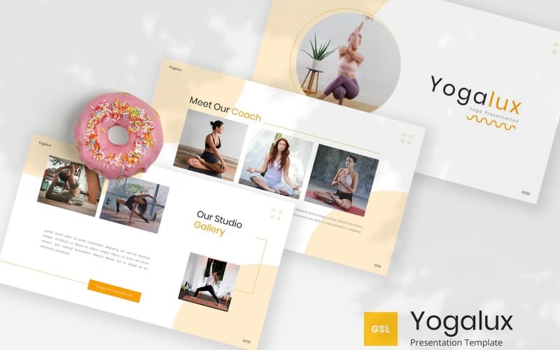 Yogalux – šablona Prezentací Google pro jógu