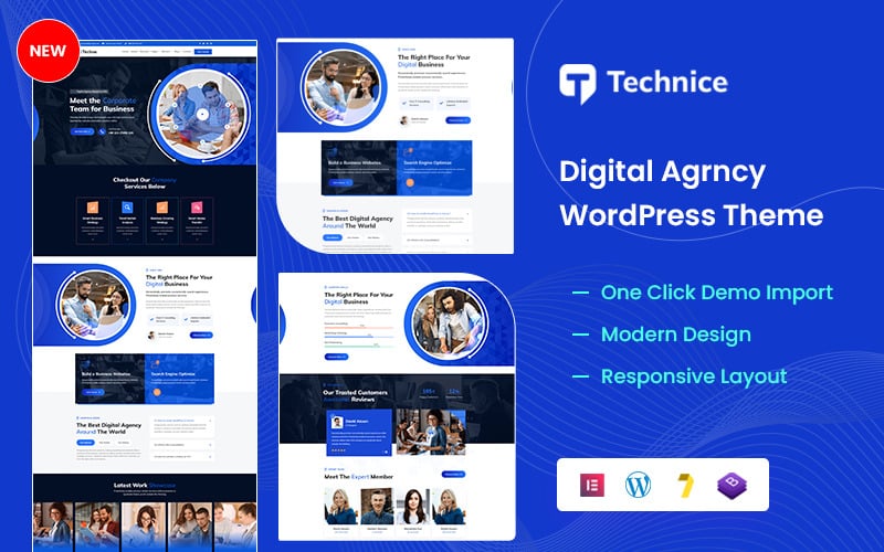 Technice - Motyw WordPress dla agencji cyfrowej