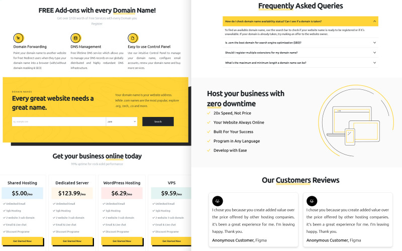 Uhost WHMCS téma és HTML-sablon