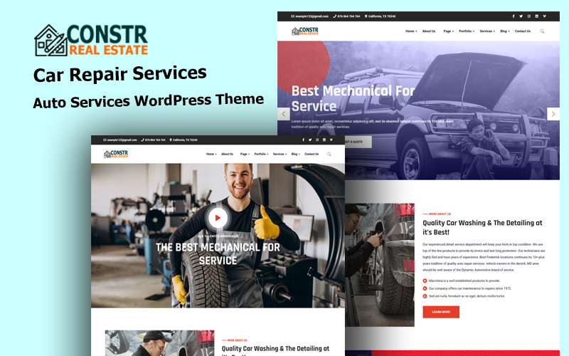 bConstruct - WordPress-Theme für Autoreparaturen und Autoservices