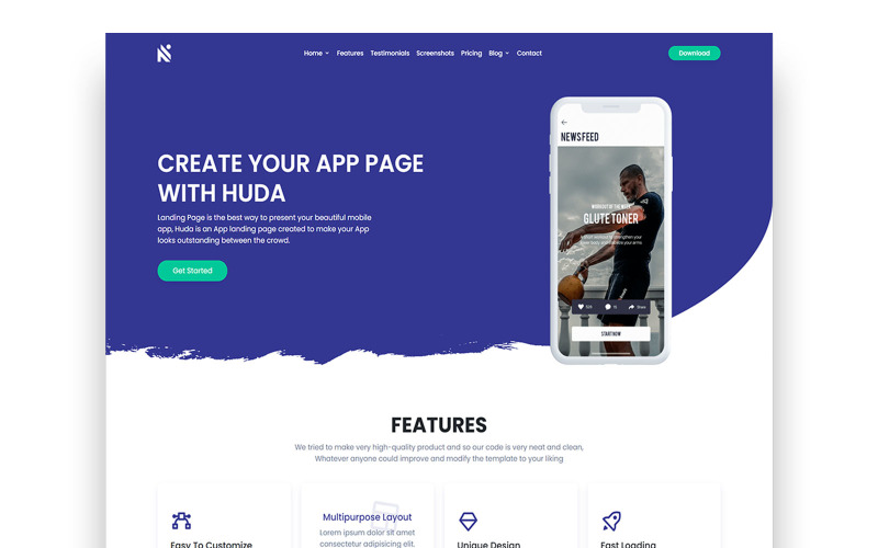Huda — uniwersalny szablon HTML Bootstrap 5