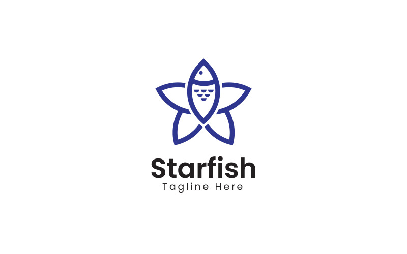 Vorlage für das Design des Sternfisch-Logos