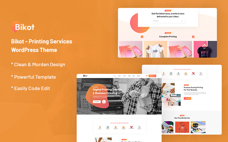 Bikot – Nyomtatási szolgáltatások WordPress téma
