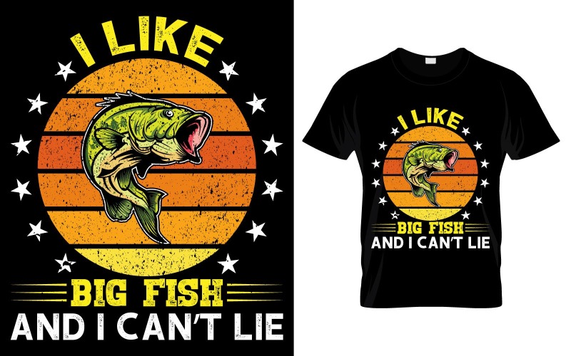 i like big fish and i can't lie t-shirt