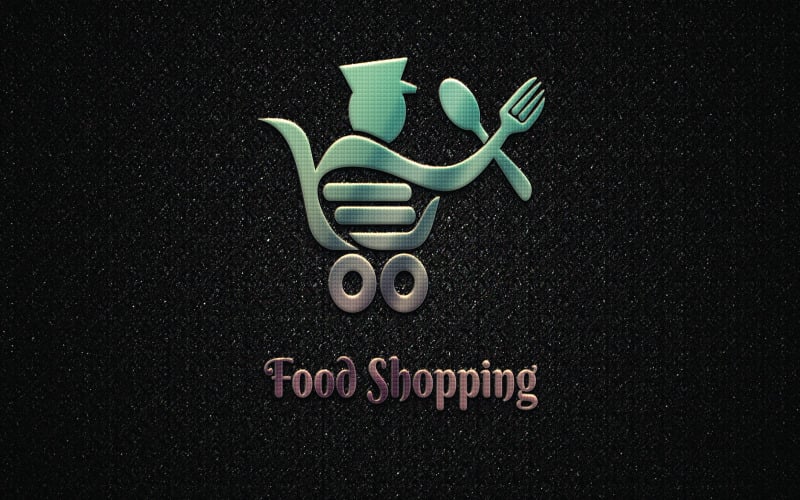 Online Food Shopping Logo Templates