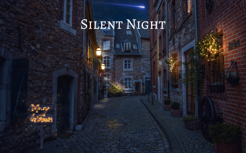 Stille nacht voor Kerstmis - Stockmuziek