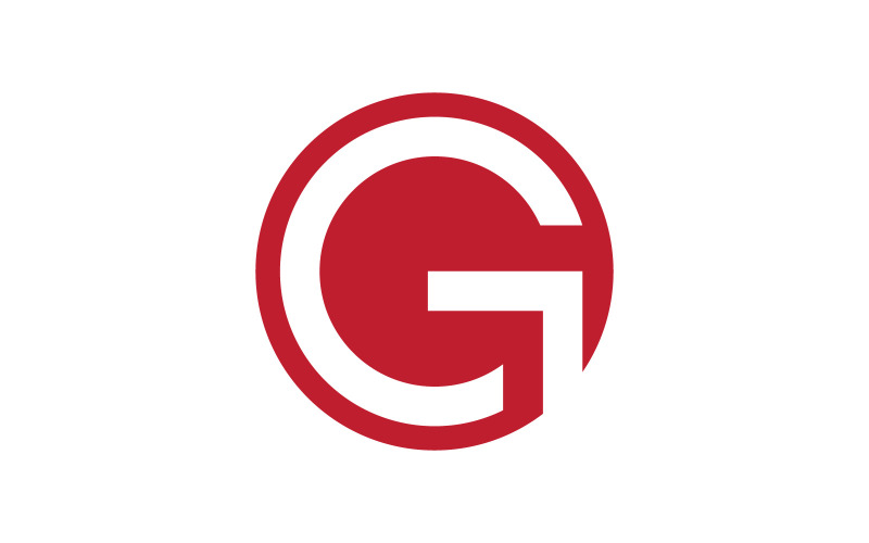 Initialen G-Logo-Symbol Vektor-Design-Vorlage V14