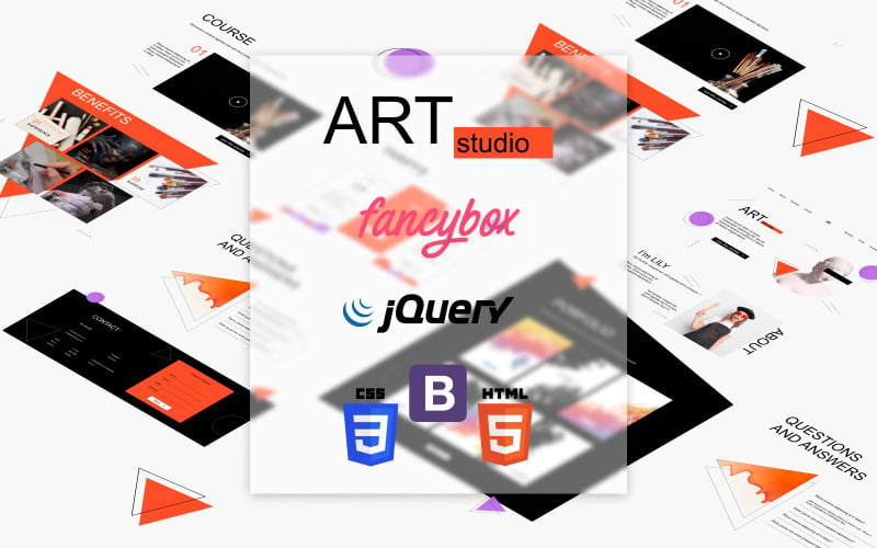 Art Studio - Plantilla de aterrizaje HTML receptiva