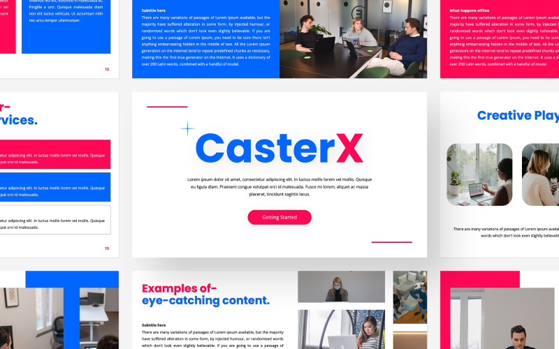 CasterX PowerPoint-sjabloon