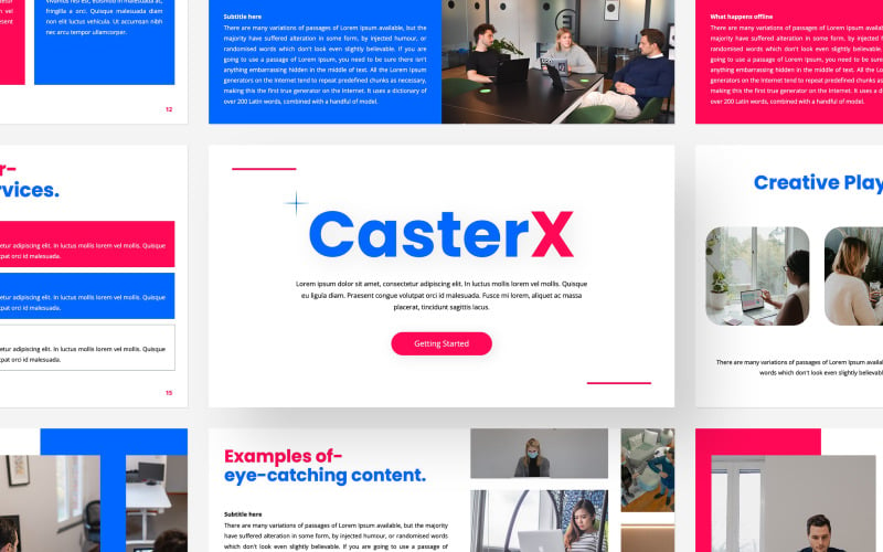 CasterX PowerPoint模板