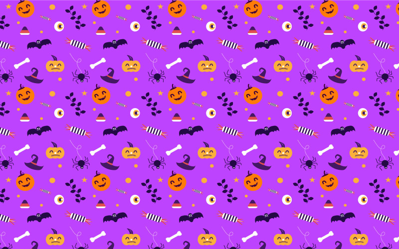 Vector de fondo de patrón abstracto de Halloween
