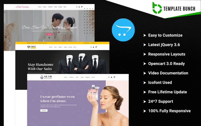 Hitch – Esküvő és öltöny parfümmel – Reszponzív OpenCart téma az e-kereskedelemhez