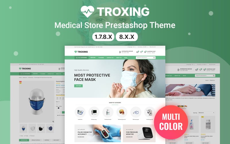 Troxing - Medicine, Drug and Pharmacy prestshop Theme