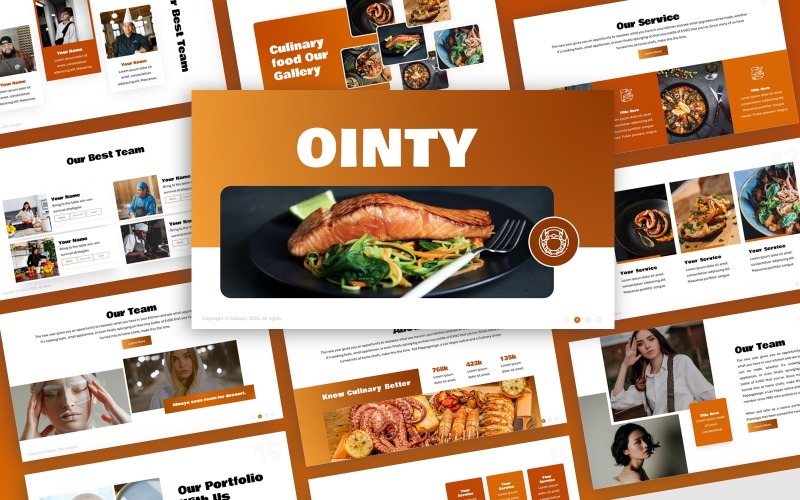 Ointy - Kulinarisk Multipurpose PowerPoint-mall