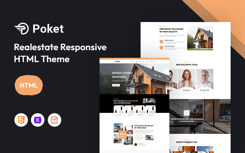 Poket – Realestate Responsive Website Mall