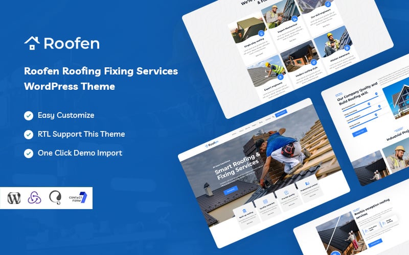 Roofen - Bedachungs- und Reparaturdienste WordPress Theme