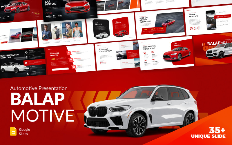 BalapMotive Automotive Шаблон Google Slides