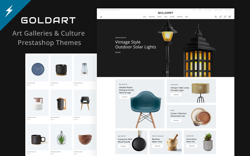 The Gold Art - Art, Crafts and Exhibition Gallery Prestashop-thema