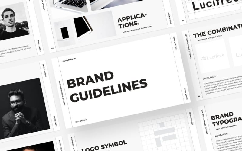 Sierra - Brand Guidelines PowerPoint šablony