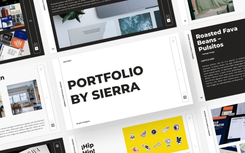 Sierra - modelo de PowerPoint de portfólio