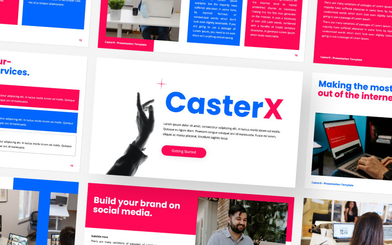 CasterX Google Presentaties-sjabloon