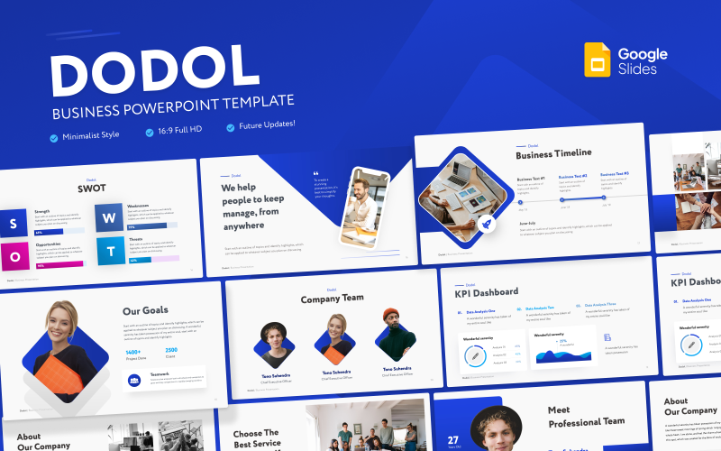 Dodol商业谷歌幻灯片模板