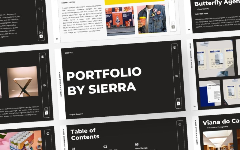 Sierra – Portfolio Keynote sablon