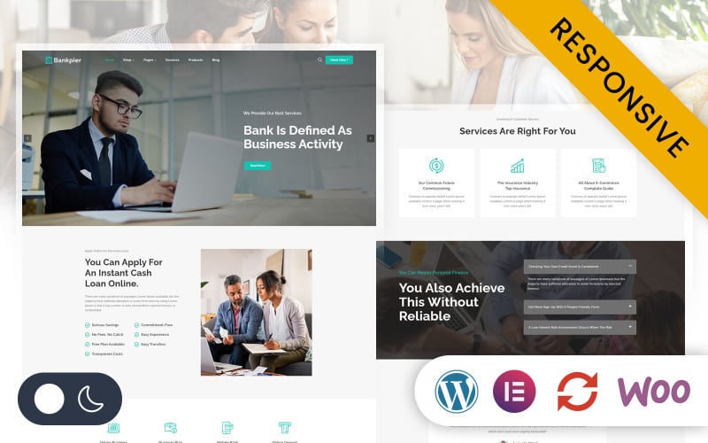 Bankpier - Credits, Loan and Finance Banking Elementor WordPress Responsive Theme